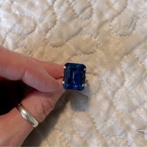 Sapphire ring and earrings